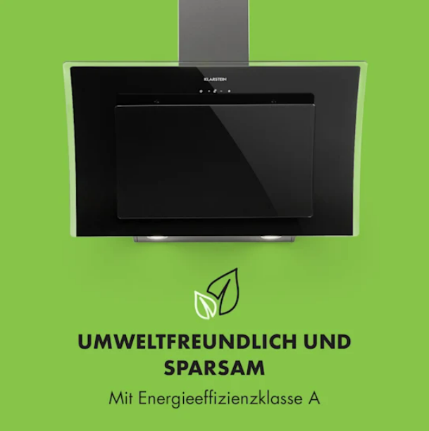 Вытяжка klarstein Sabia 90 90 см 600 м³/ч LEDs 3 уровня мощности черная - изображение 7