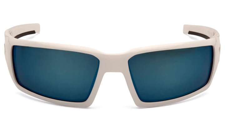 Очки защитные Venture Gear Pagosa White (ice blue mirror) Anti-Fog, зеркальные синие в белой оправе - изображение 2