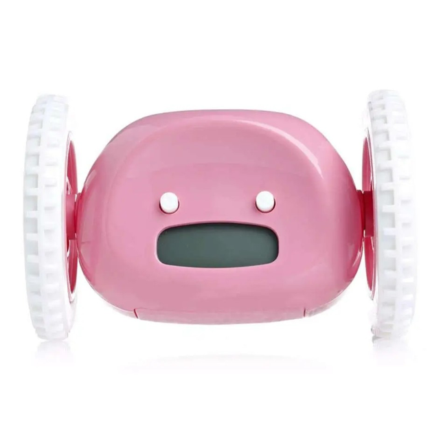 Убегающий будильник Alarm Clocky Run на колесиках Pink/Розовый – фото ...