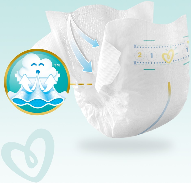 Pieluchy Pampers Premium Care Rozmiar 1 (2-5 kg) 72 szt (8006540858073) - obraz 3