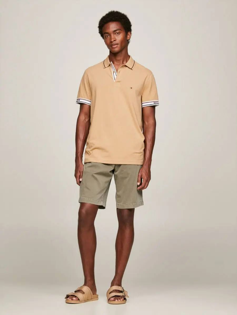 Koszulka polo męska Tommy Hilfiger Regular Fit MW0MW31567 M Khaki (8720644191378) - obraz 2