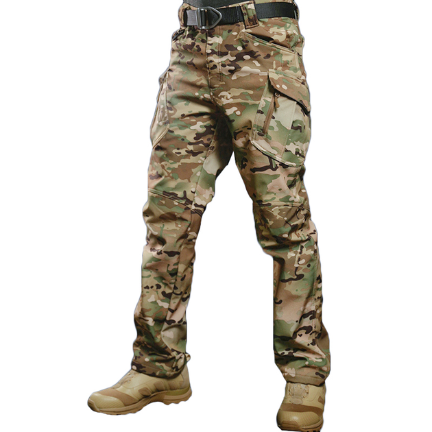 Штаны тактические мужские S.archon X9JRK Camouflage CP 3XL теплые на флисе - изображение 2