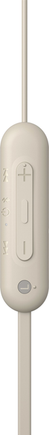 Навушники Sony WI-C100 Wireless Beige (WIC100C.CE7) - зображення 3