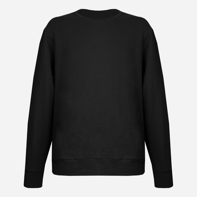 Sweter męski bawełniany DKaren Sweatshirt Justin M Czarny (5903251464780) - obraz 3