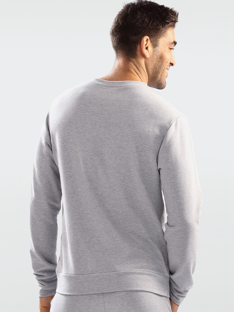 Sweter męski bawełniany DKaren Sweatshirt Justin L Szary (5903251464872) - obraz 2