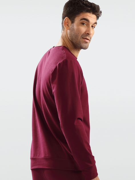 Sweter męski bawełniany DKaren Sweatshirt Justin XL Bordowy (5903251464964) - obraz 2