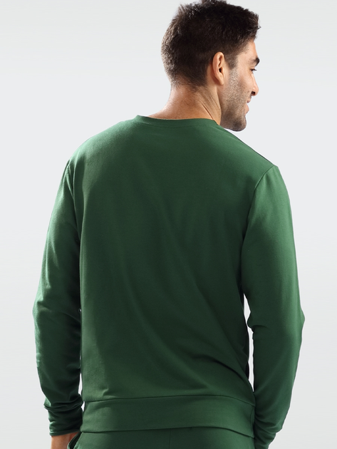Sweter męski bawełniany DKaren Sweatshirt Justin L Zielony (5903251464995) - obraz 2