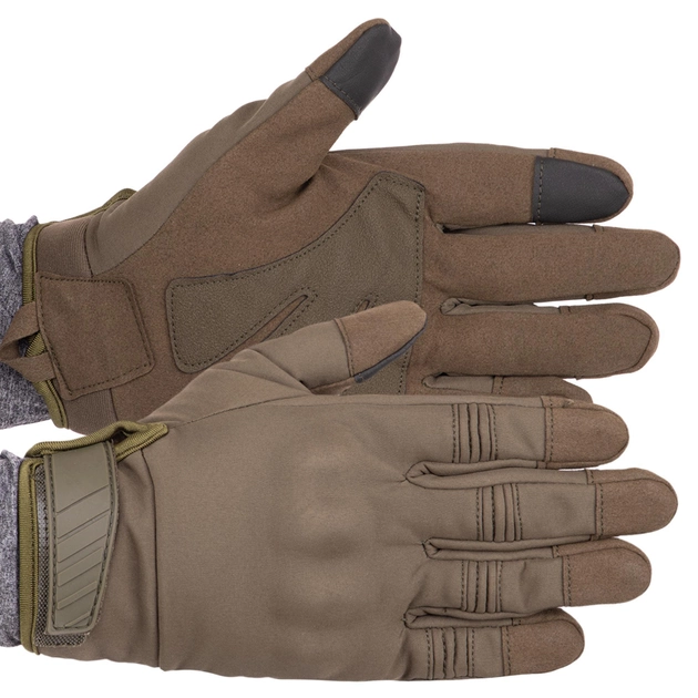 Рукавички тактичні із закритими пальцями Military Rangers BC-9878 Колір: Оливковий розмір: M - изображение 1