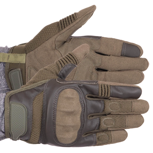 Рукавички тактичні із закритими пальцями Military Rangers BC-9877 розмір: XXL Колір: Оливковий - изображение 1