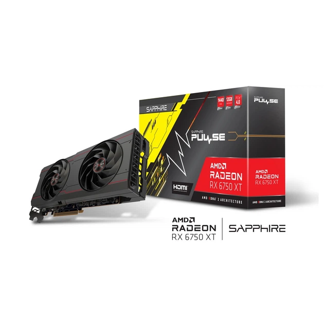 Видеокарта Sapphire Radeon RX 6750 XT 12GB GDDR6 Pulse Gaming OC