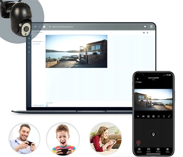 IP-камера Blow H-335 PTZ WiFi 5MP (78-823#) - зображення 8