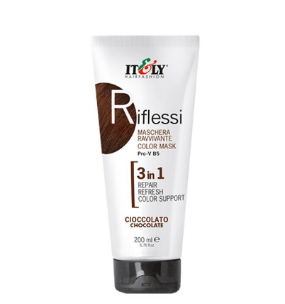 Тонувальна маска Itely Hairfashion Riflessi для волосся 3 в 1 шоколад CHIOCOLATTO, 200 мл - зображення 2