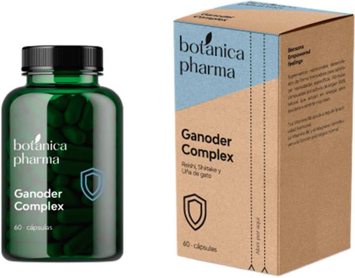 Дієтична добавка Botanica Pharma Ganoder Complex Bensana 60 капсул (8435045201914) - зображення 1