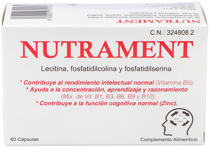 Дієтична добавка Pharma OTC Nutrament 40 капсул (8436017721584) - зображення 1