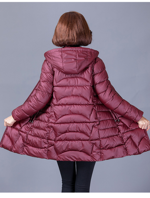 Куртка женская демисезонная с капюшоном бордовая 4XL(UA50) – Брендовая ...