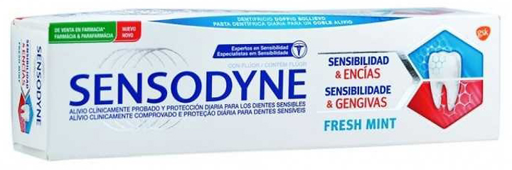 Pasta do zębów Sensodyne Sensitivity and Gums Fresh Mint 75 ml (5054563080936) - obraz 2