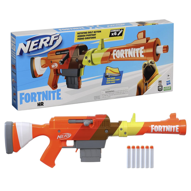 Гвинтівка бластер Нерф Фортнайт Nerf Fortnite HR Dart Blaster Ruff Wrap ...