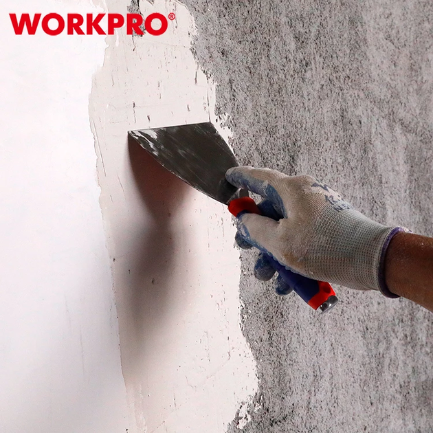 Шпатель ударный WORKPRO 40 мм, нержавеющая сталь, мягкая ручка PRO WP321009 - Фото 9 Шпатель ударный WORKPRO 40 мм, нержавеющая сталь, мягкая ручка PRO WP321009 - изображение 9
