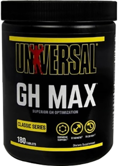 Тестостероновий бустер Universal Nutrition GH MAX 180 таблеток (39442014320) - зображення 1