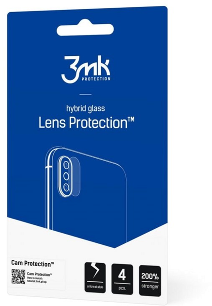 Комплект захисних стекол 3MK Lens Protect для камери Xiaomi Mi 11 Lite 5G 4 шт (5903108360517) - зображення 2