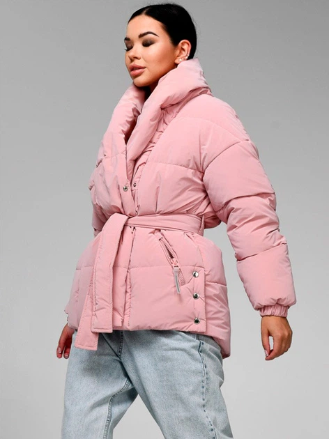 Пуховик зимний женский X-Woyz LS-8881-15 46 Розовый