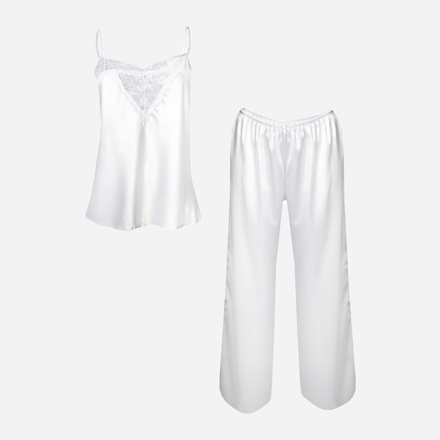 Piżama (spodnie + koszulka) DKaren Set Caroline 2XL White (5903251409385) - obraz 2