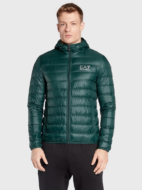 Kurtka EA7 Train Core Id M Down Light Jacket L Scarab (8050941357376/8050941357765) - obraz 1