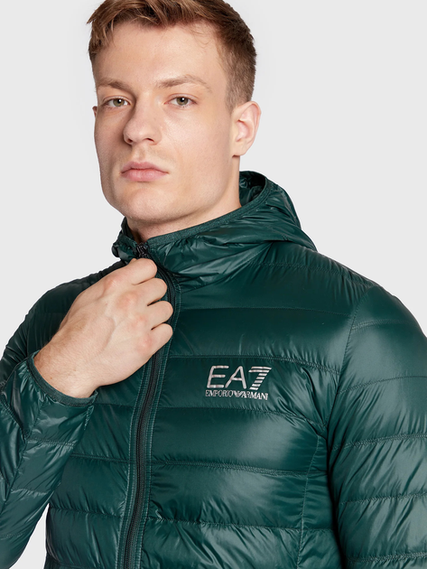 Куртка демісезонна чоловіча EA7 Train Core Id M Down Light Jacket M Зелена (8050941357383/8050941357772) - зображення 4