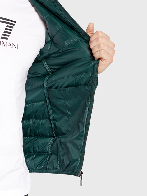 Куртка демісезонна чоловіча EA7 Train Core Id M Down Light Jacket M Зелена (8050941357383/8050941357772) - зображення 5