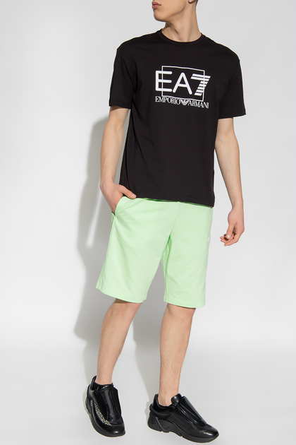 Koszulka męska bawełniana EA7 Train Visibility M Tee Loose XL Czarna (8056787217126) - obraz 3