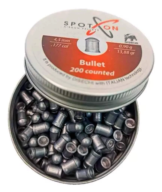 Кулі пневматичні Spoton Bullet 4.5 мм 0.9 г 200 шт (Z24.2.16.004) - зображення 2
