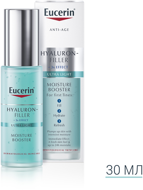 Ультралегкий увлажняющий гель-бустер Eucerin HyaluronFiller 30 мл (4005800260261) 
