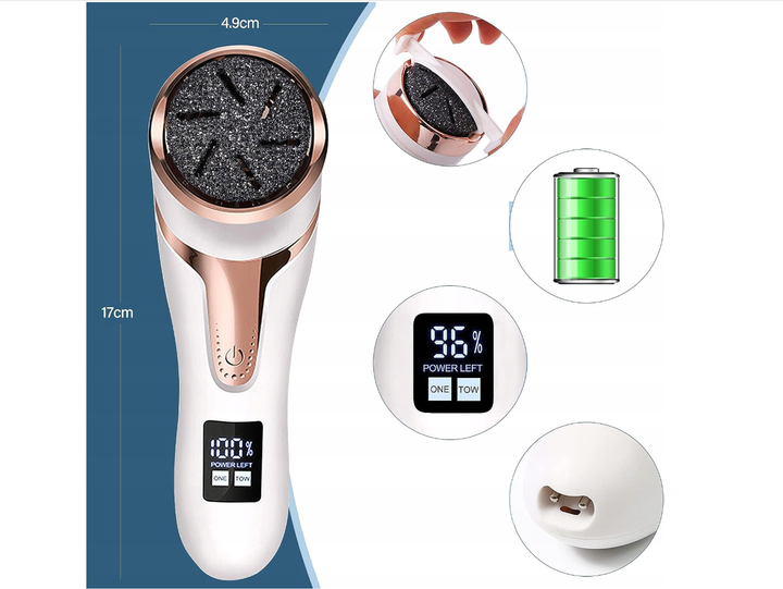 Электрическая пемза для удаления мозолей стоп Callus Remover mt 510 - Фото 5 Электрическая пемза для удаления мозолей стоп Callus Remover mt 510 - изображение 5
