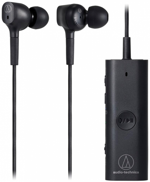 Słuchawki Audio Technica ATH-ANC100BT In-Ear Wireless Mic Black (ATH-ANC100BT) - obraz 2