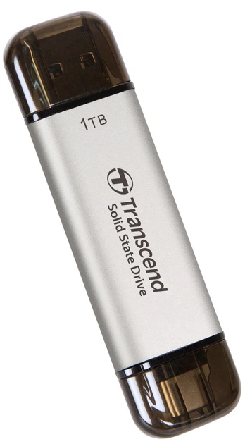 SSD диск Transcend ESD310 1TB USB Type-A/USB Type-C 3D NAND (TS1TESD310C) External - зображення 2
