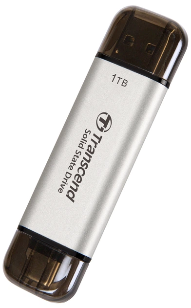 SSD диск Transcend ESD310 1TB USB Type-A/USB Type-C 3D NAND (TS1TESD310C) External - зображення 3