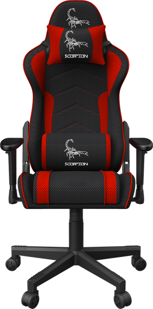 Fotel gamingowy Gembird Scorpion Black/Red (GC-SCORPION-01X) - obraz 1