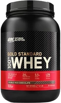 Protein Optimum Nutrition 100% Gold Standard Whey 899 g Double Chocolate (5060469988467) - obraz 1