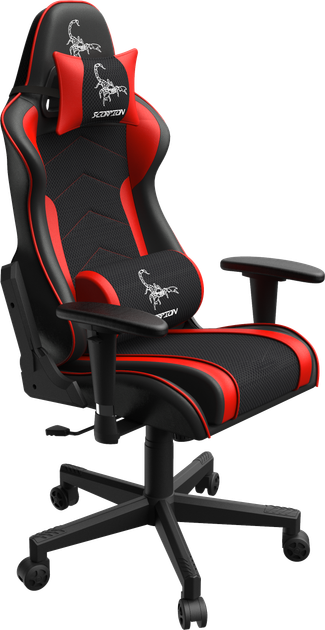 Fotel gamingowy Gembird Scorpion Black/Red (GC-SCORPION-02X) - obraz 2