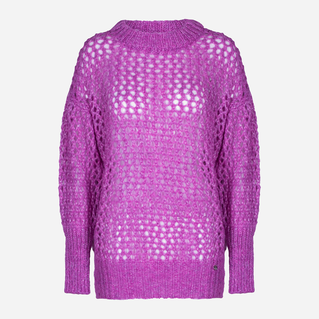 Sweter z golfem damski ażurowy Kamea K.21.617.45 One Size Różowy (5903246744309) - obraz 1