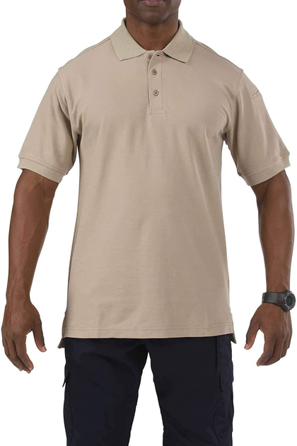 Футболка Поло тактична з коротким рукавом 5.11 Tactical UTILITY SHORT SLEEVE POLO Silver Tan 3XL (41180-160) - зображення 1