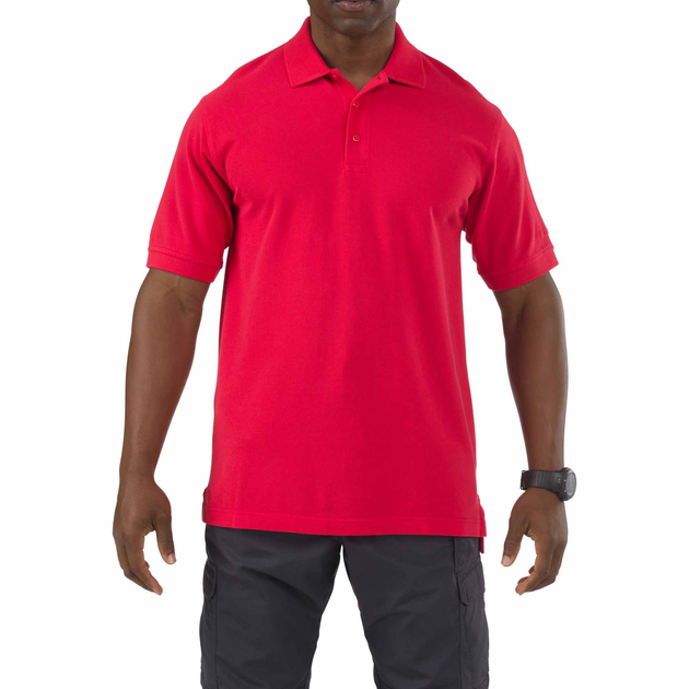 Футболка Поло тактическая с коротким рукавом 5.11 Tactical Professional Polo - Short Sleeve Range Red 2XL (41060-477) - изображение 1