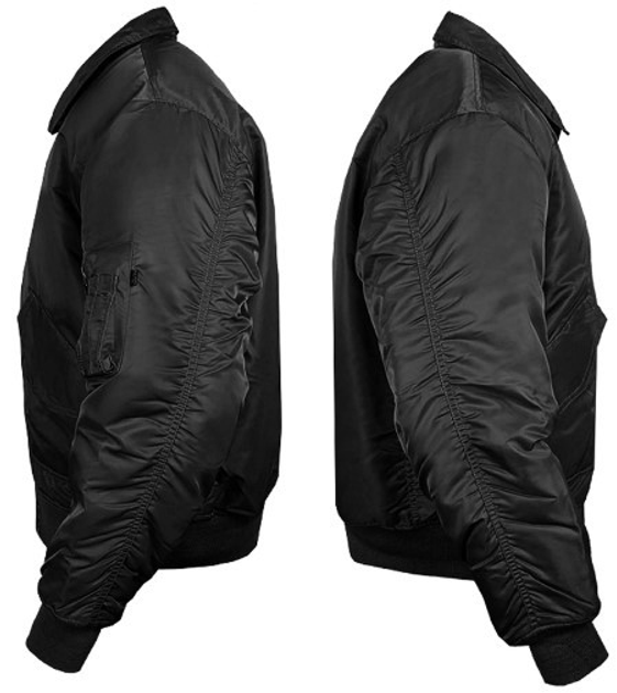 Тактическая куртка бомбер Mil-Tec Us Basic Cwu Flight Jacket L черная 10404502 - изображение 2