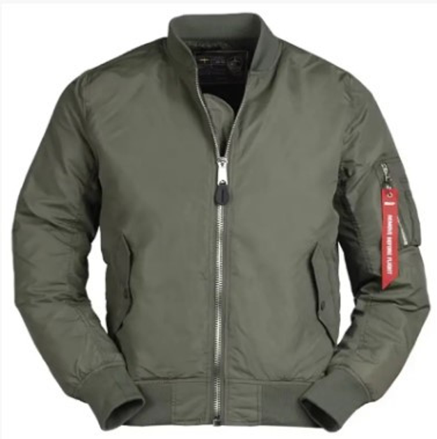 Тактическая куртка Mil-Tec бомбер MA1 Summer Olive 10401501 2ХL - изображение 1