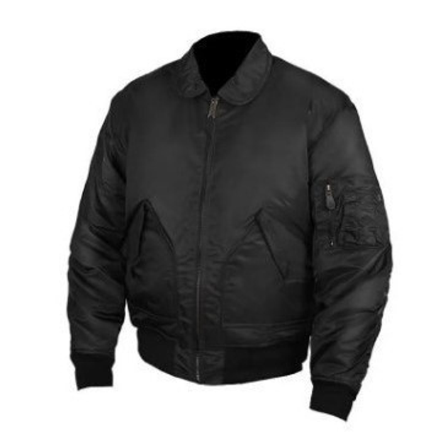 Тактическая куртка бомбер Mil-Tec Us Basic Cwu Flight Jacket Black S 10404502 - изображение 1