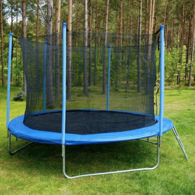 Батут Motion Sport Line 10ft (305 см) синій з внутрішньою сіткою: до 150 кг, для дітей, дорослих, дачі, вулиці - зображення 7