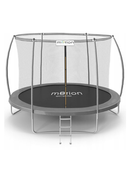 Батут Motion Sport Line Premium 10ft (305 см) сірий з внутрішньою сіткою: до 150 кг, для дітей, дорослих, дачі, вулиці - зображення 8