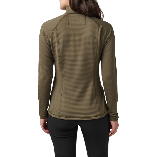 Термореглан жіночий 5.11 Tactical Women's Stratos 1/4 Zip RANGER GREEN M (62417-186) - изображение 2