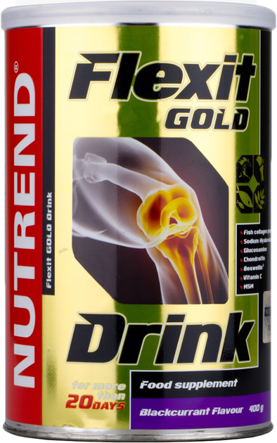 Chondroprotektor Nutrend Flexit Drink Gold 400 g Czarna porzeczka (8594014861075) - obraz 1