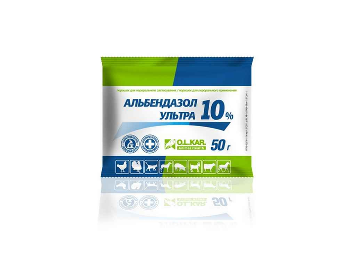 Альбендазол O.L.KAR ультра 10% порошок 50г – фото, отзывы ...